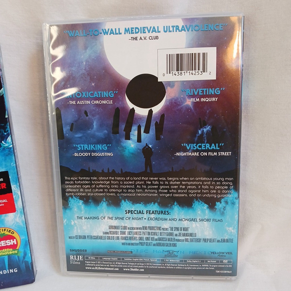 The Spine Of Night SHUDDER DVD Lucy Lawless - Picture 2 of 2